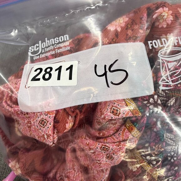 Knox Rose Boho Dress Round Neck Medium Floral Rayon Knee Length half Sleeves - Picture 14 of 14